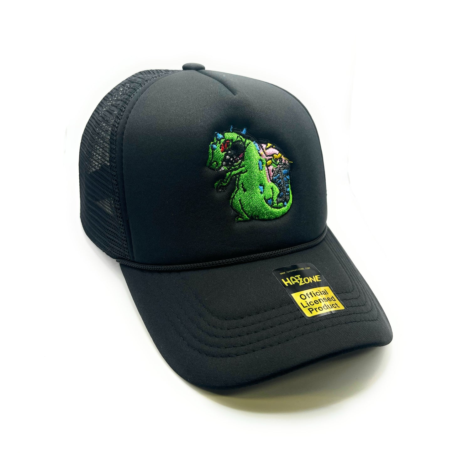 Reptar Mesh Trucker Snapback (Black)