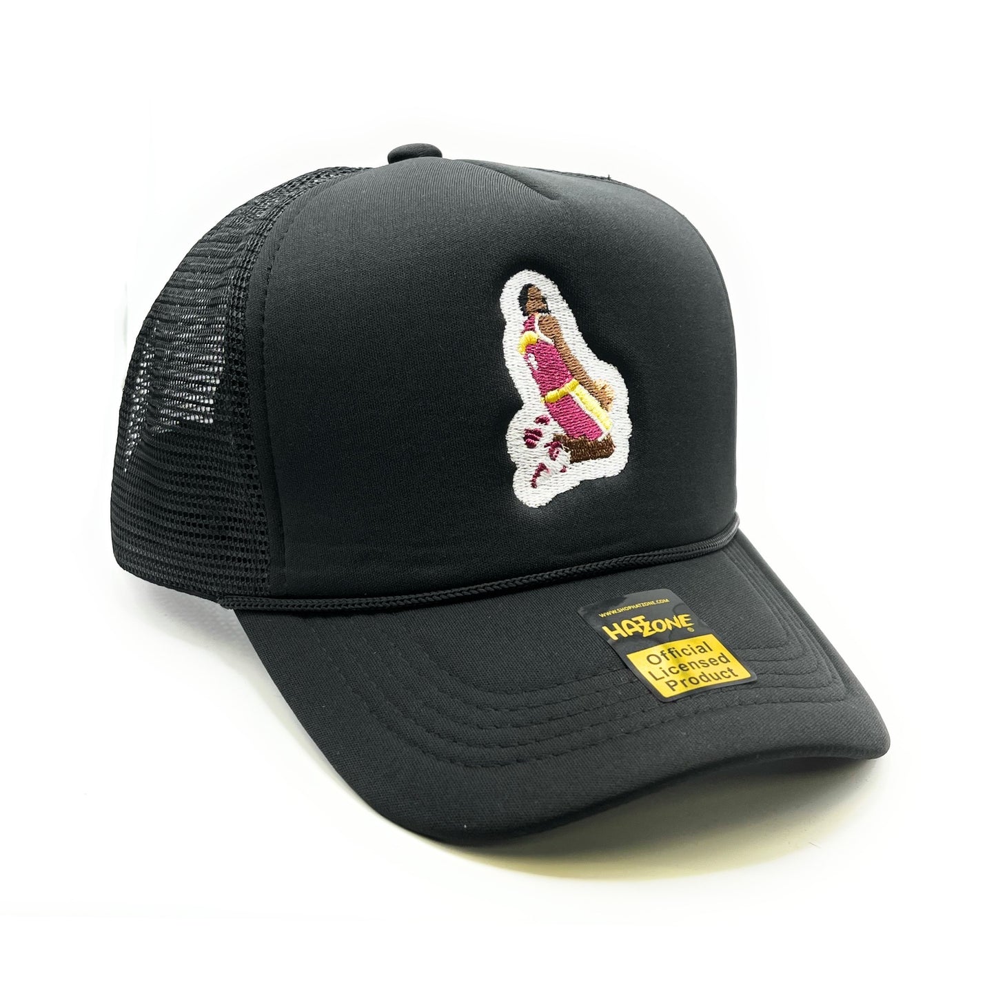 Reverse #8 Mesh Trucker Snapback (Black)
