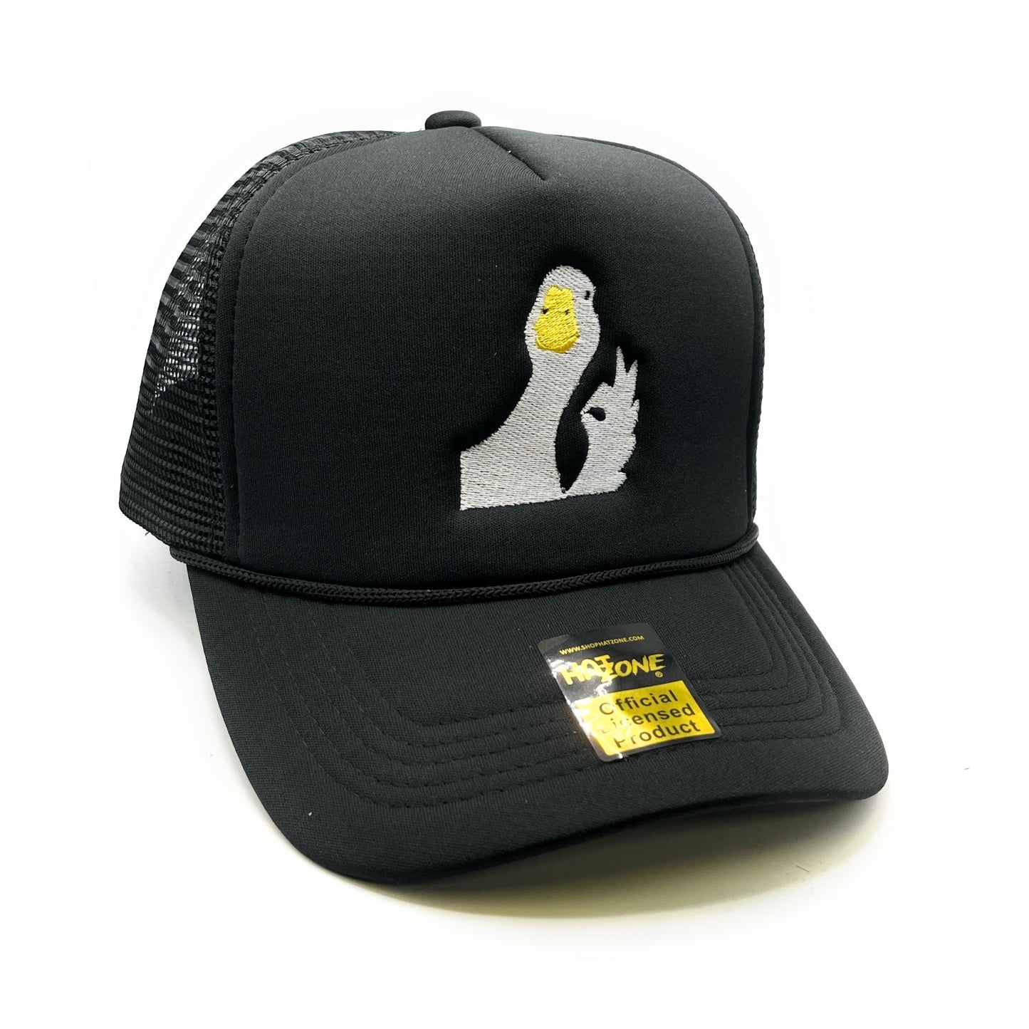 Goose Mesh Trucker Snapback (Black)