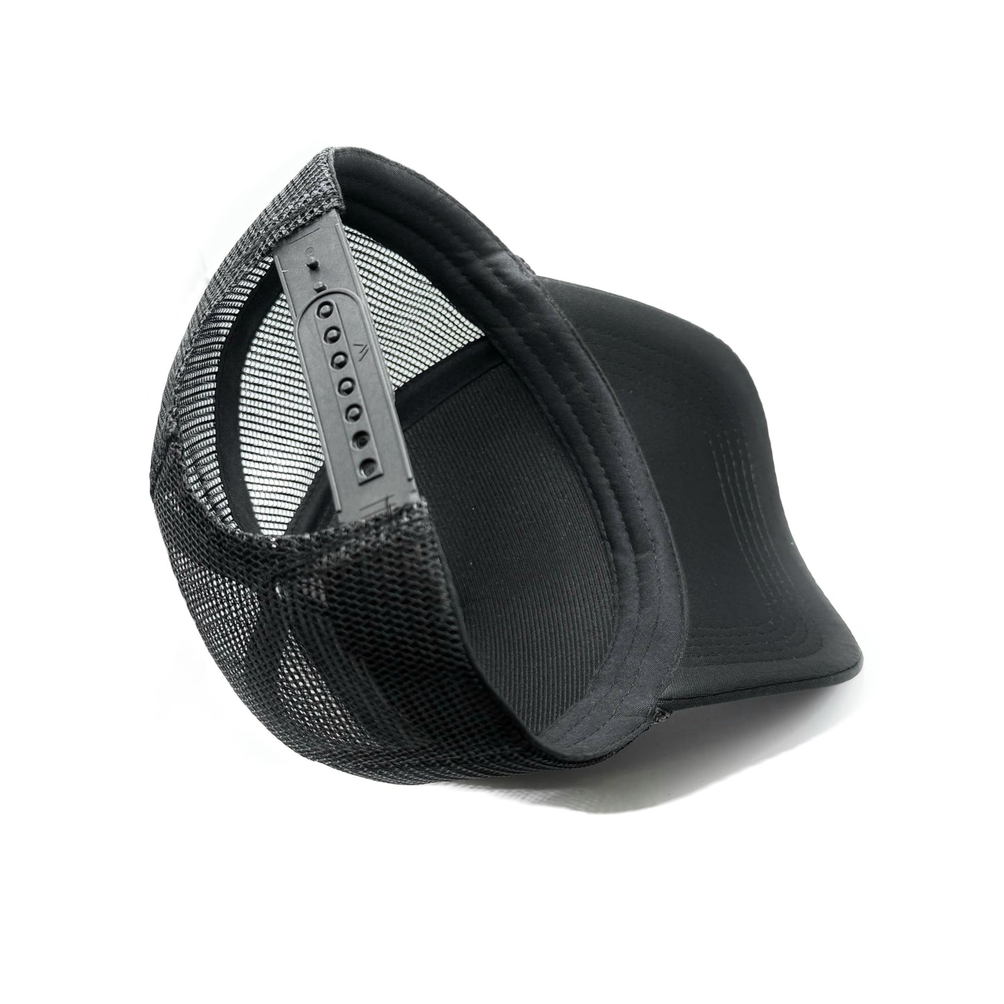 Ghost Mesh Trucker Snapback (Black)