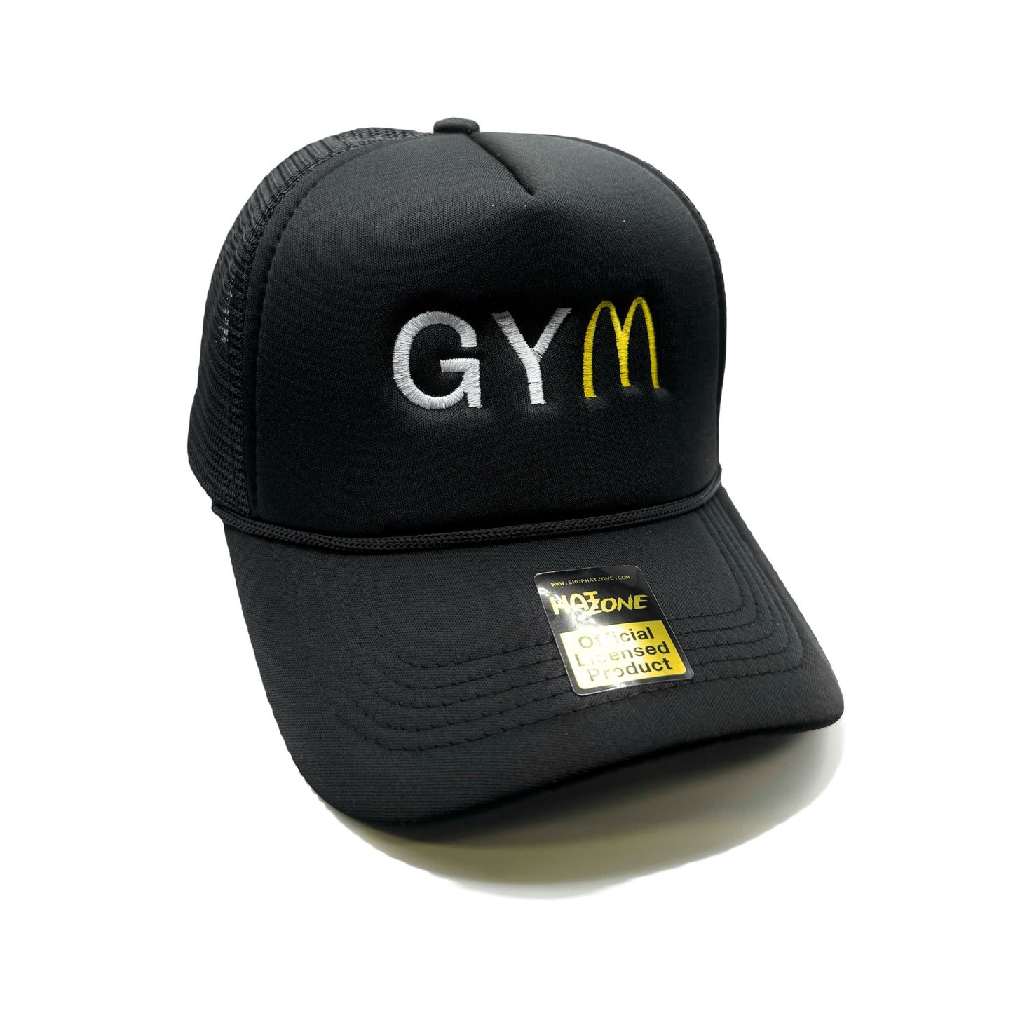Gym Mesh Trucker Snapback (Black)