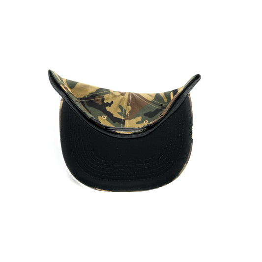 Retro 80s Wrestling Flat Brim Snapback (Camo)
