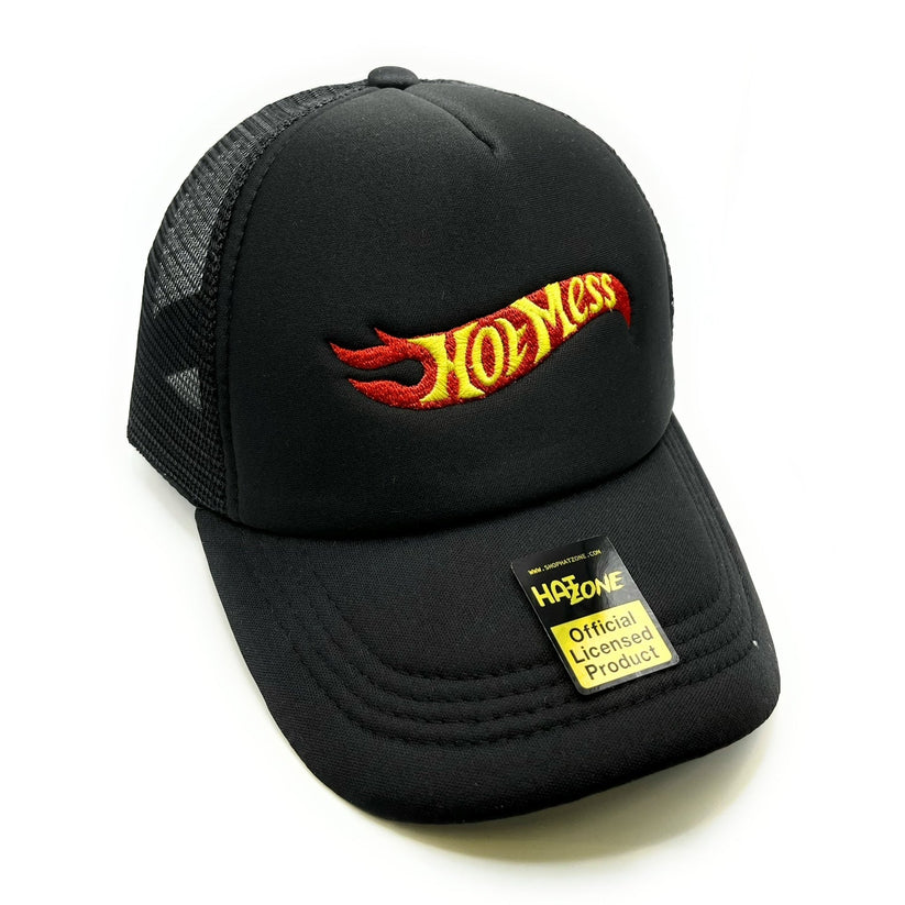 Hot Mess Mesh Trucker Snapback (Black)