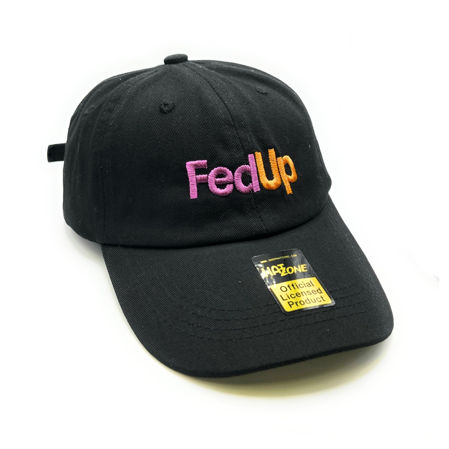 Fed Up Dad Hat Strapback (Black)