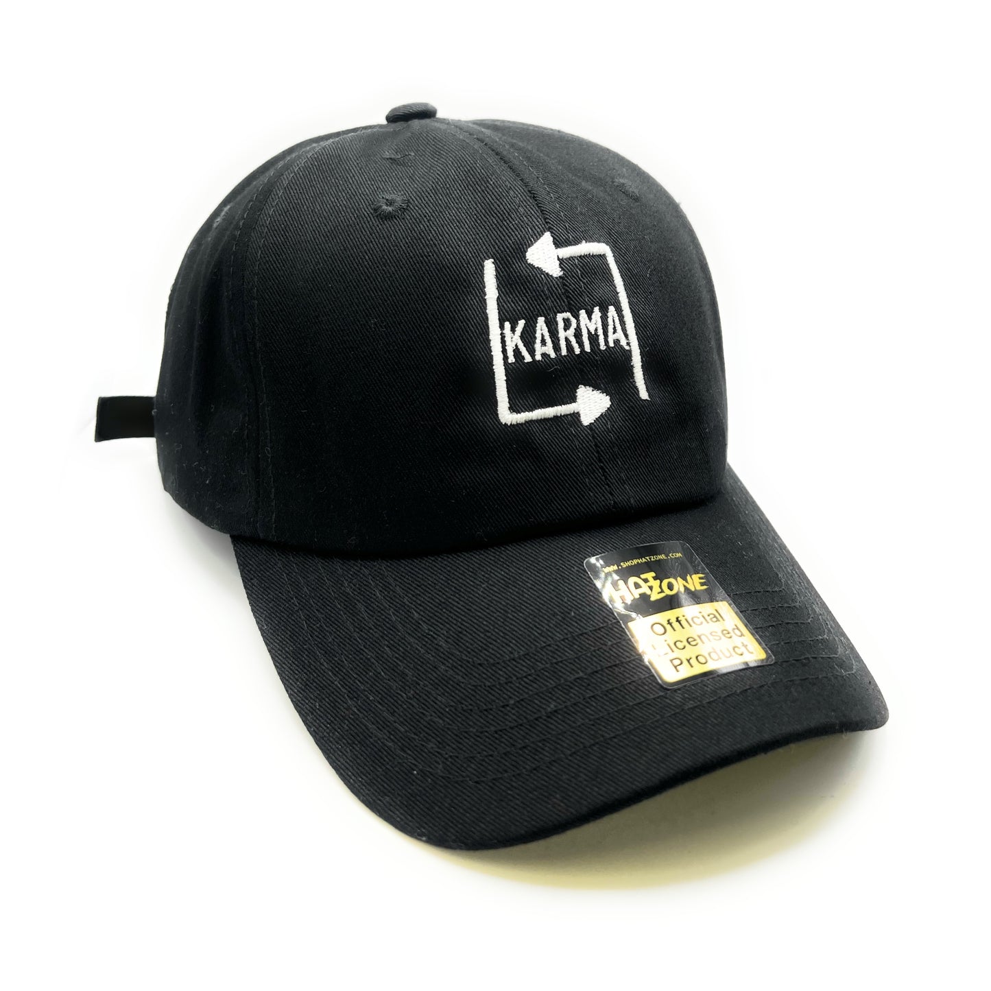 Karma Dad Hat Strapback (Black)
