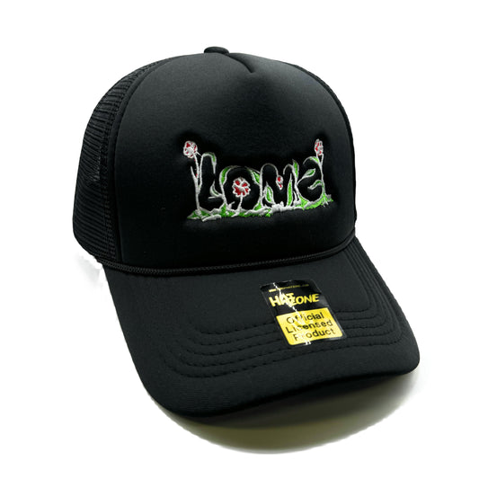 Love Roses Mesh Trucker Snapback (Black)