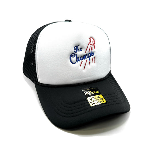 Champs Mesh Trucker Snapback (White/Black)