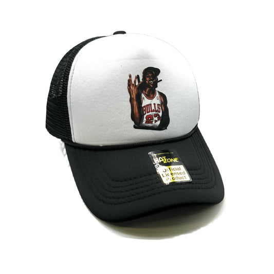 4 Peat SC Mesh Trucker Snapback (White/Black)
