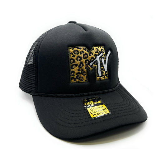 Cheetah MTV Mesh Trucker Snapback (Black)
