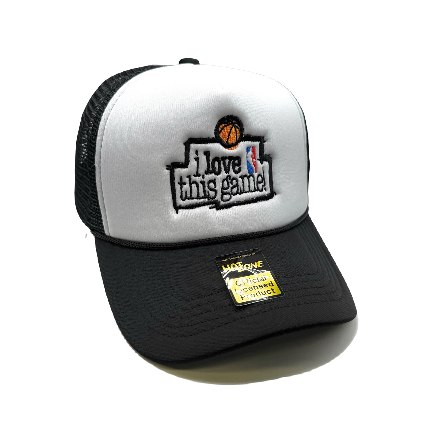 I Love This Game Mesh Trucker Snapback (White/Black)