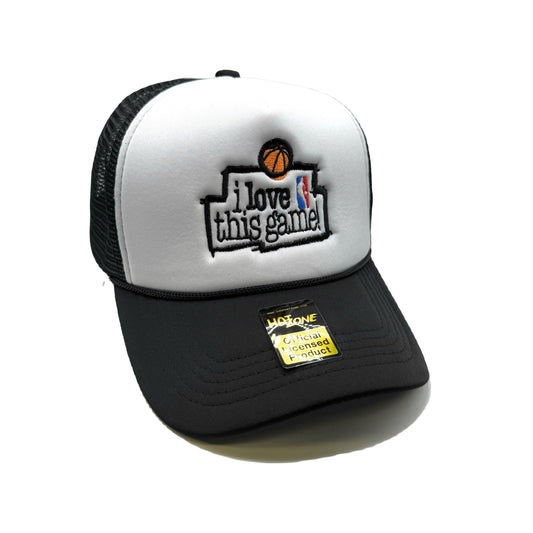 I Love This Game Mesh Trucker Snapback (White/Black)