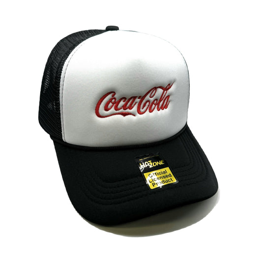 Cola Mesh Trucker Snapback (White/Black)
