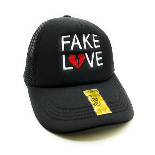 Fake Love Mesh Trucker Snapback (Black)