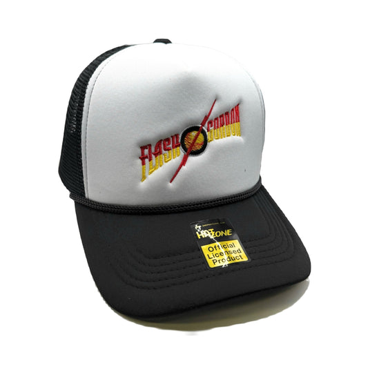 Flash Gordon Mesh Trucker Snapback (White/Black)