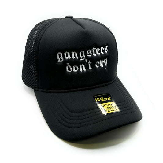 Gangsters Dont Cry Mesh Trucker Snapback (Black)