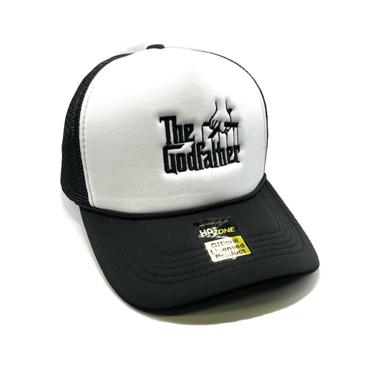 Godfather Mesh Trucker Snapback (White/Black)