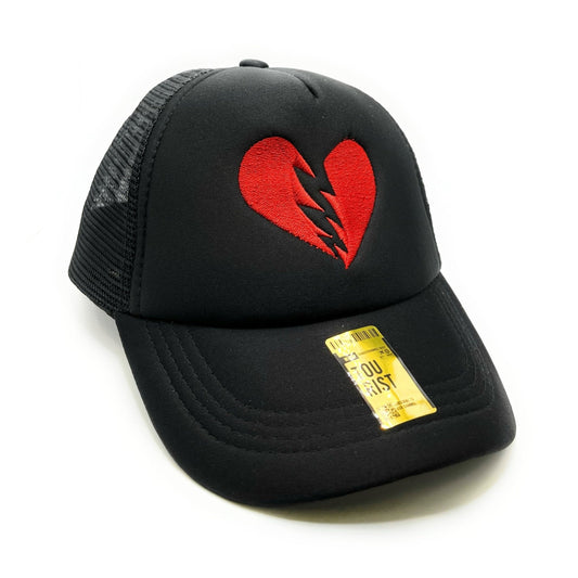 Heartbreak Mesh Trucker Snapback (Black)