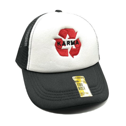 Karma Mesh Trucker Snapback (White/Black)