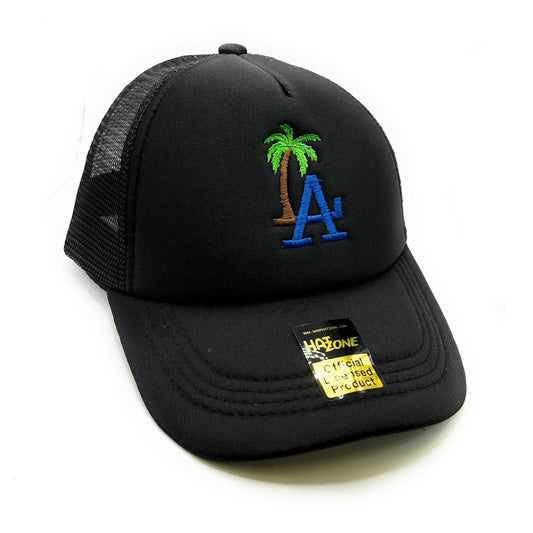 LA Palms Mesh Trucker Snapback (Black)