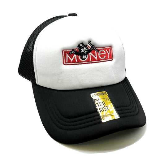 Money Mesh Trucker Snapback (White/Black)