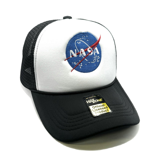 NASA Mesh Trucker Snapback (White/Black)