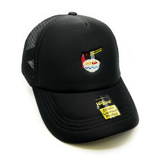 Ramen Soup Mesh Trucker Snapback (Black)