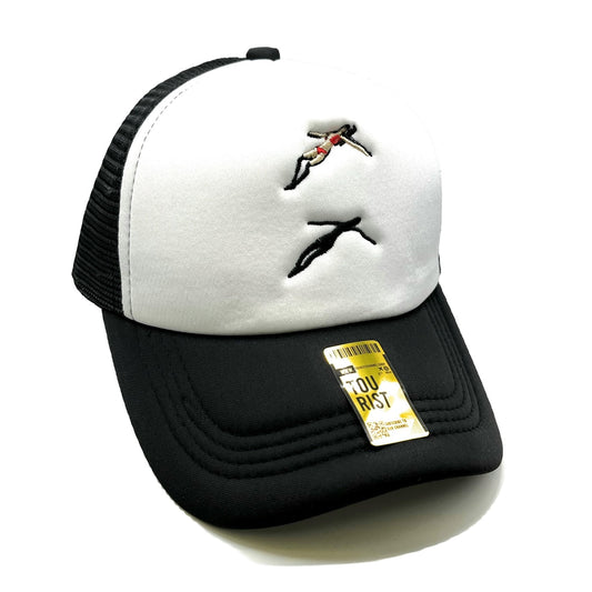 Relaxation Mesh Trucker Snapback (White/Black)