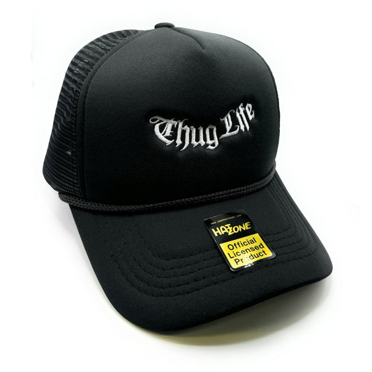 Thug Life Mesh Trucker Snapback (Black)