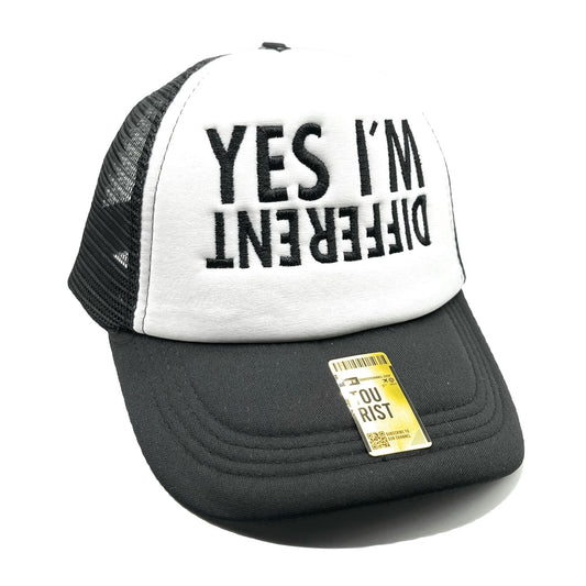 Yes im Different Mesh Trucker Snapback (White/Black)